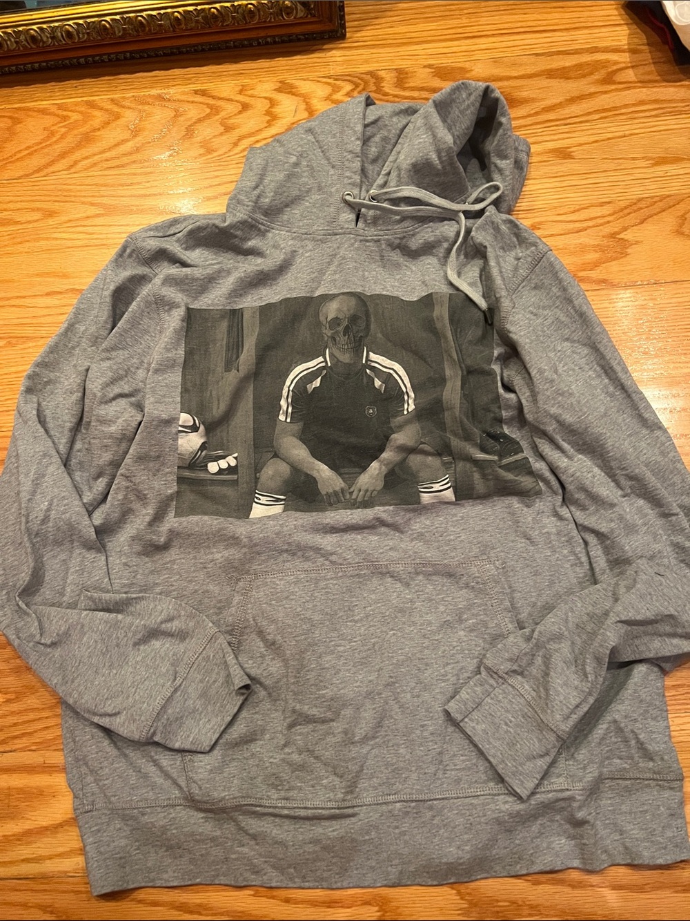 The Kooples Gray Graphic Hoodie with Front Print